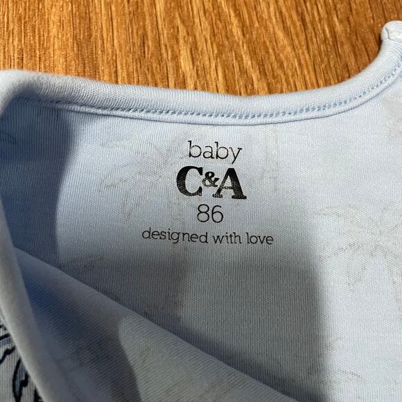 C&A Baby Boys One Piece Sleeveless Romper Set Palm Tree Tiger Casual Size 18-24M - Picture 4 of 7